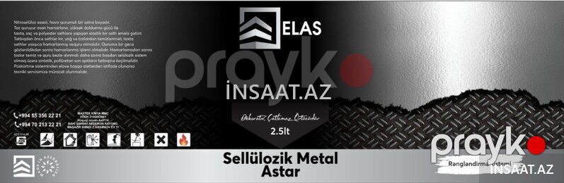 Sellulozik Metal Astar satisi — Rənglər və vernik, Bakı (2)
