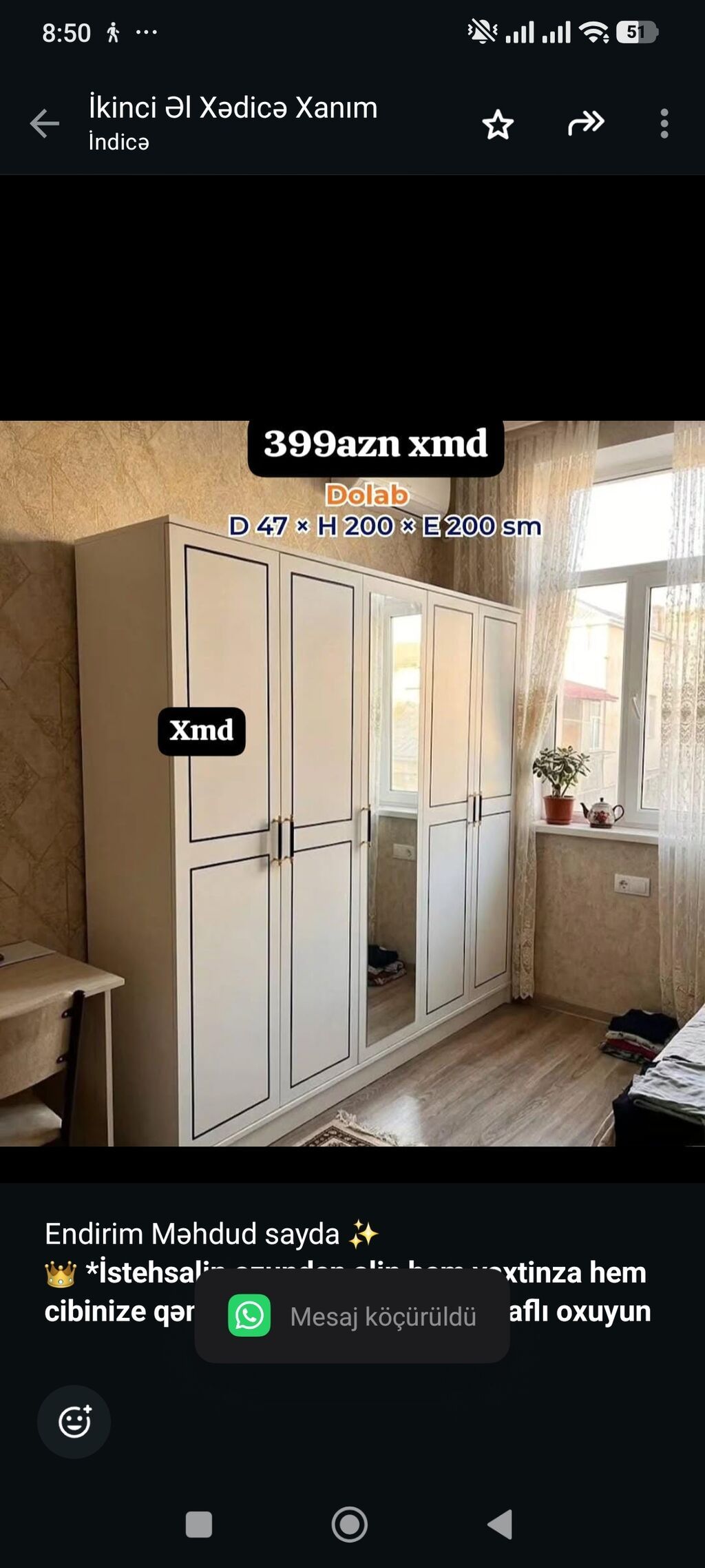 Endirim Məhdud sayda İstehsalin ozunden alin hem vaxtinza hem — Şkaflar, Bakı