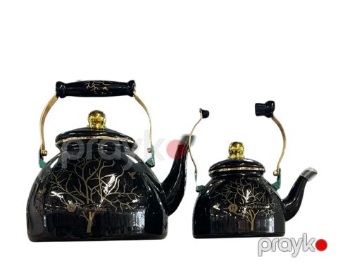 Çaydan dəsti, paslanmayan polad, qara 3.5/1 l — Bakı