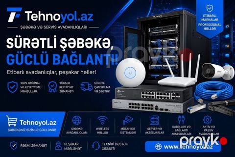 Sürətli şəbəkə, güclü bağlantı üçün profesional avadanlıqlar və həllər — Bakı