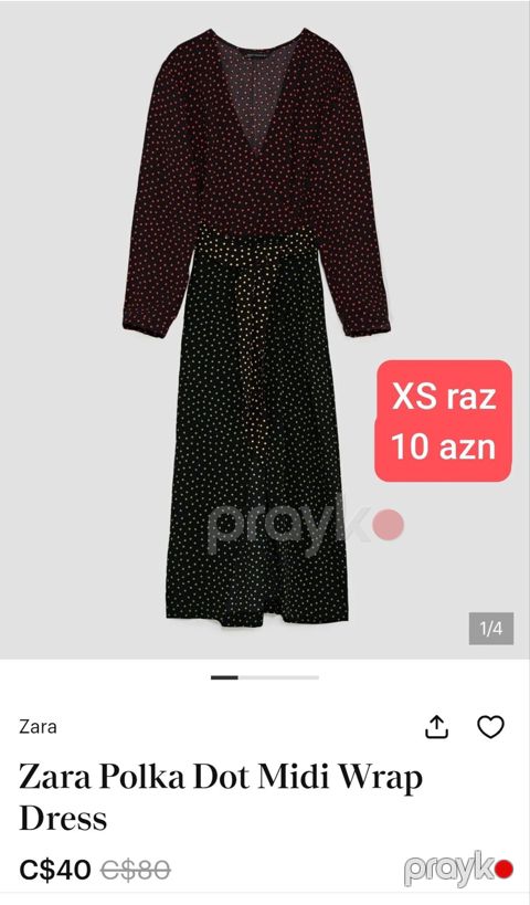 Gündəlik don, Midi, Zara, XS — Bakı