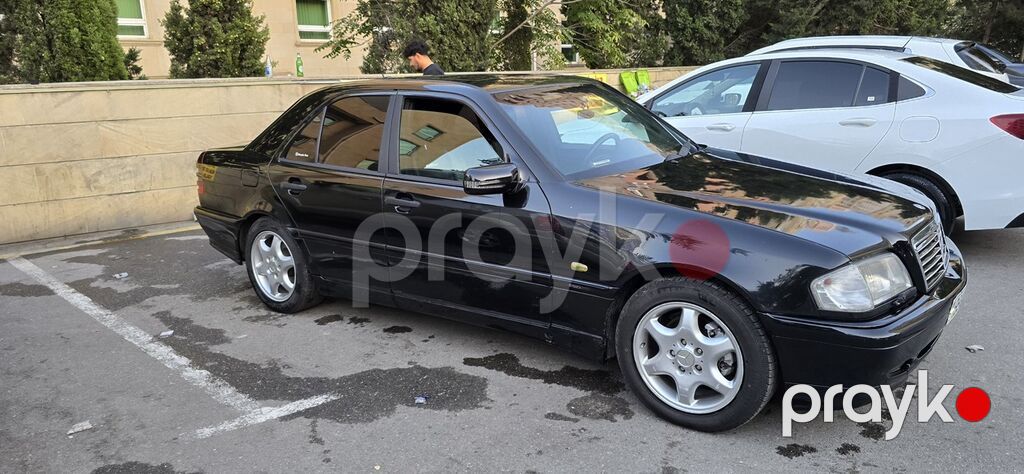 Mercedes-Benz C-Class 4 qapılı sedan, qara rəng il 1998 2,8 motor — Avtomobillər, Bakı (5)