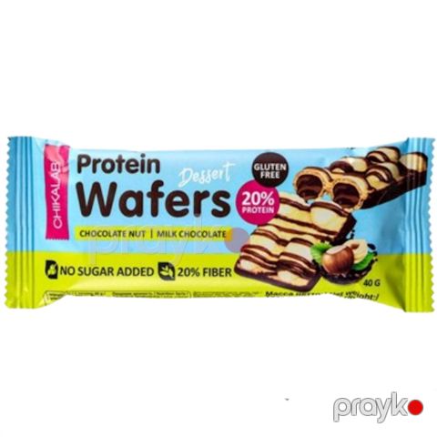 Proteinli bar Chikalab Protein Wafer Chocolate, 40 q — Bakı