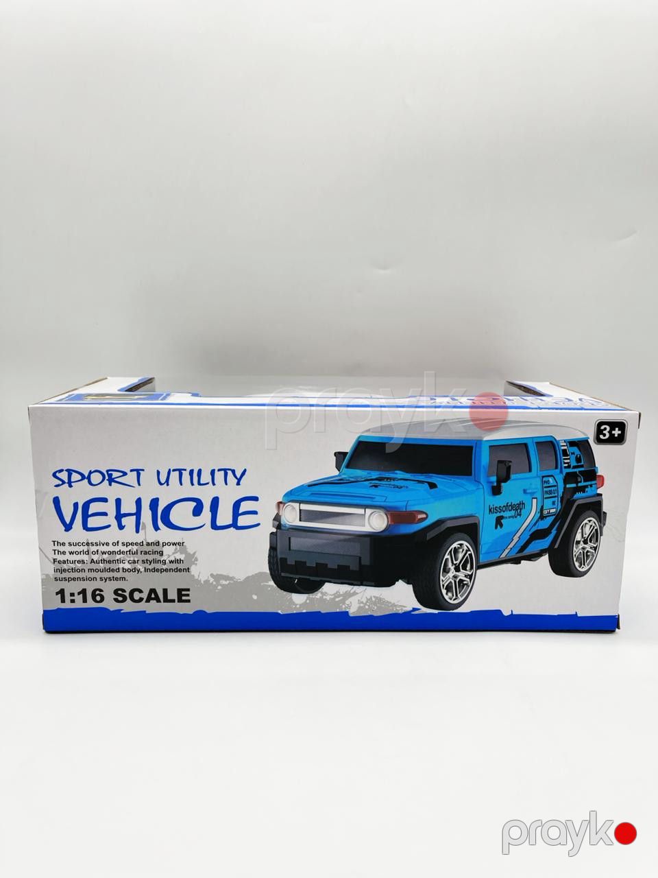Radio ilə idarə olunan maşın Toyota FJ Cruiser P-02, qırmızı, plastik, 3 yaş — Mallar, Bakı (2)