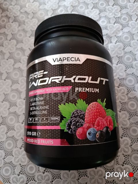 Vıapecıa Pre-Workout Premium – qarışıq qırmızı meyvə dadı — Bakı