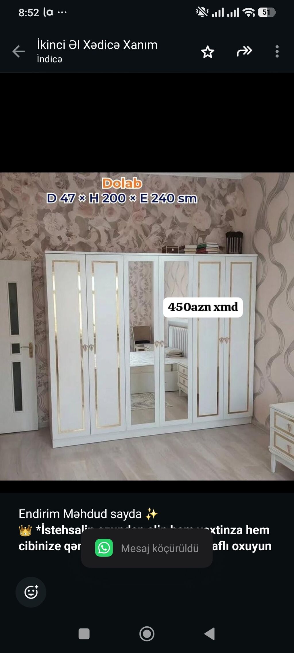 Endirim Məhdud sayda İstehsalin ozunden alin hem vaxtinza hem — Şkaflar, Bakı