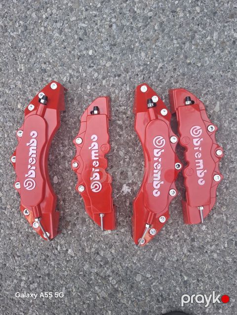 Məhsul: Brembo üslublu qırmızı kaliper qapaqları (4 ədəd set) - Rəng — Bakı