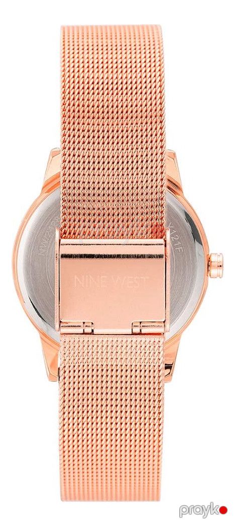 Qol saatı qadınlar üçün Nine West Womens Floral Dial Mesh Bracelet — Mallar, Bakı (3)