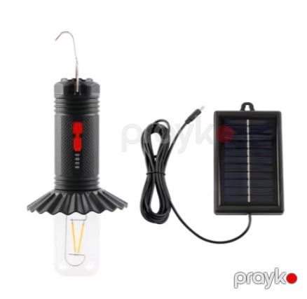 Portativ düşərgə fənəri, günəş LED lampaları, USB şarj edilə bilən, yüksək lümenli - prl_991108 — Mallar, Bakı (2)