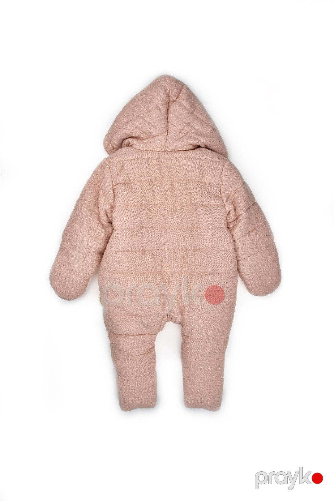Qızlar üçün qalın kombinezon Babycosy, çəhrayı, %100 orqanik pambıq, ölçü 3-6 ay - CSYM7057 — Mallar, Bakı (2)