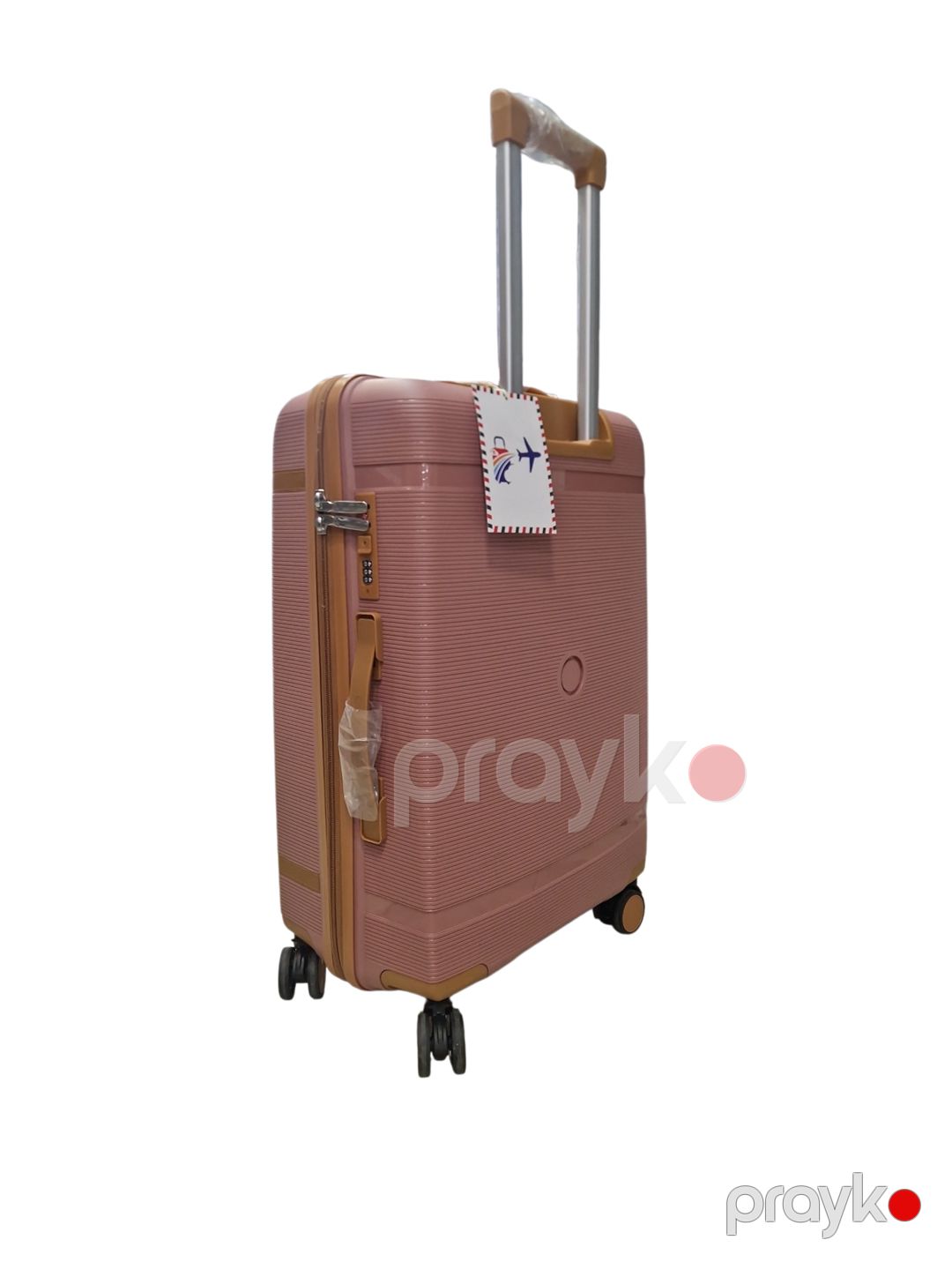 Çamadan 23305351, silikon, çəhrayı, 4 təkər, ölçü M — Çamadanlar, Bakı (2)