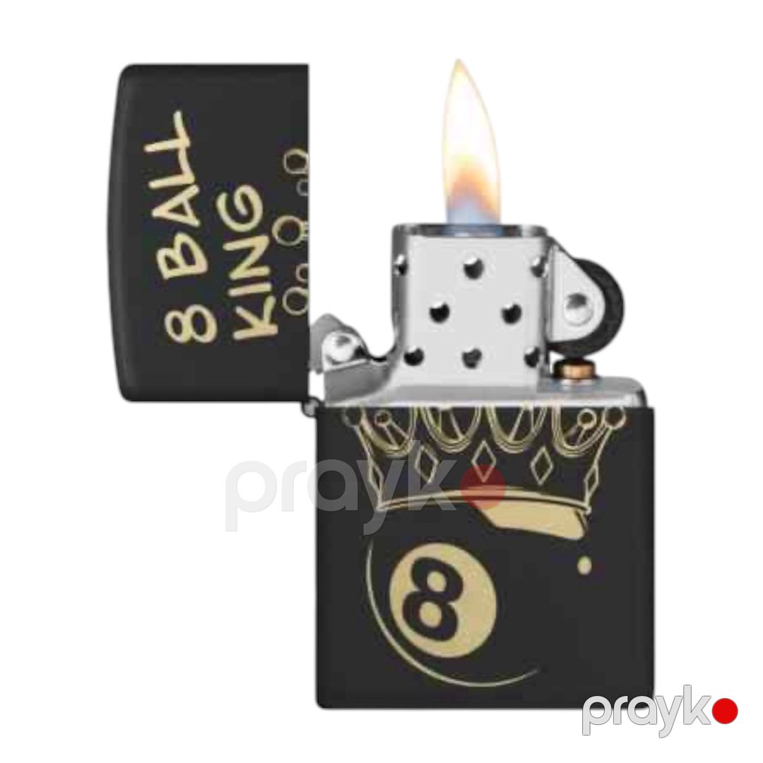 Alışqan Zippo King 8 Ball Design 46291, qara — Mallar, Bakı (2)