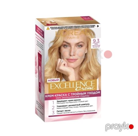 Saç boyası L'Oréal Paris Excellence 9.3 Çox açıq qızılı-xurmayı 176 ml — Bakı