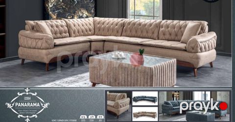 Yumşaq mebel dəsti Panarama, bej — Bakı