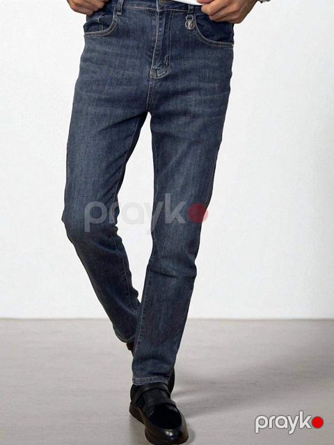 Kişilər üçün dar cins TCS 2230, göy, pambıq, ölçü 32 — Bakı
