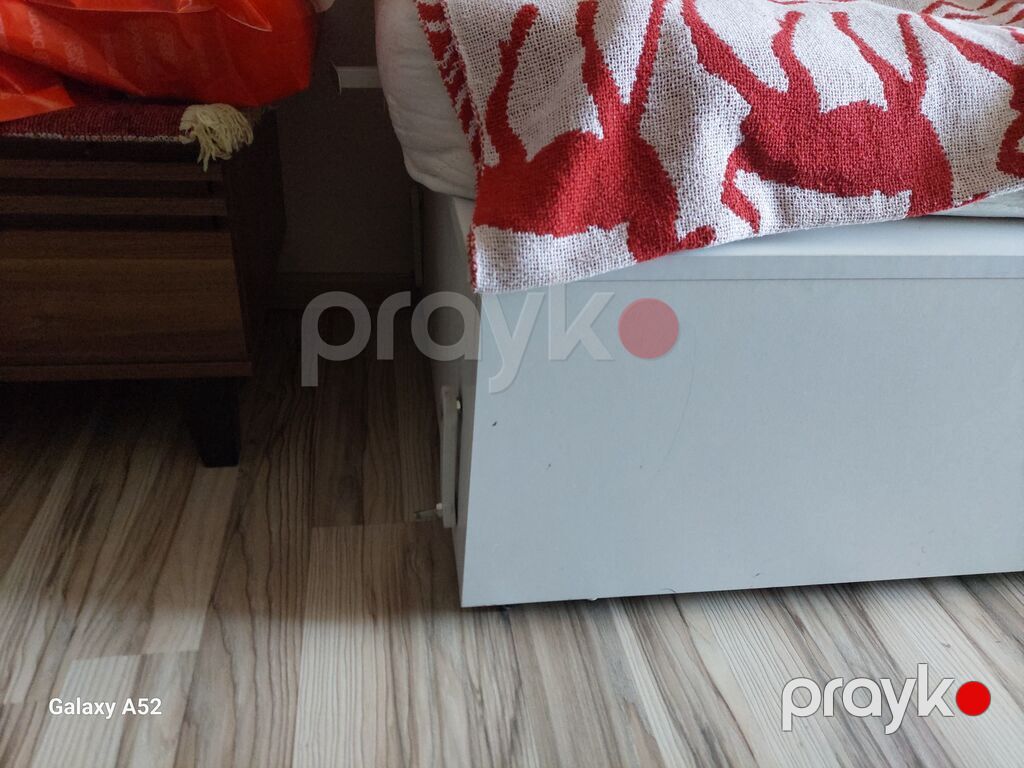 Ağ rəngli taxta oturacaq-sandıq (saxlama çemodanı) - Material — Pul qutusunun və şkatulyalar, Bakı (2)