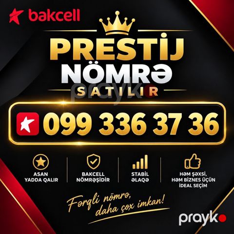 Bakcell prestij mobil nömrə satılır: 099 336 37 36 Xüsusiyyətlər — Xırdalan