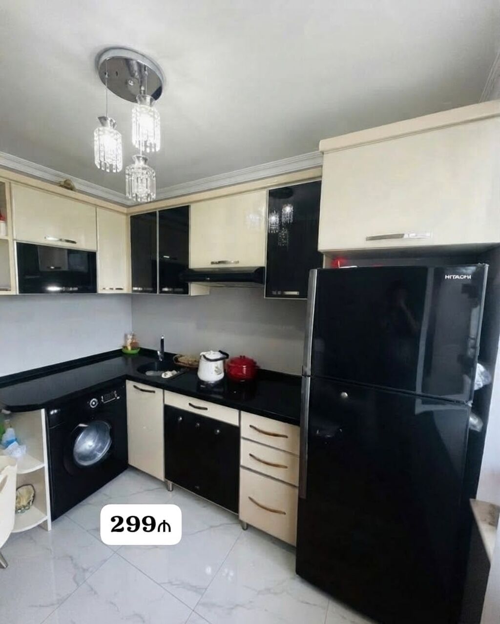*299₼ mətbəx mebeli satılır*‼ ÖLÇÜ:-133*193+0.6 üzərində — Mətbəx mobilyası, Bakı