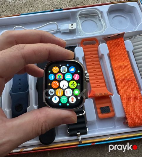 Smart saat ultra 2 7 kemer yeni Hiwear Plus Smart Watch seti - 49 mm — Bakı