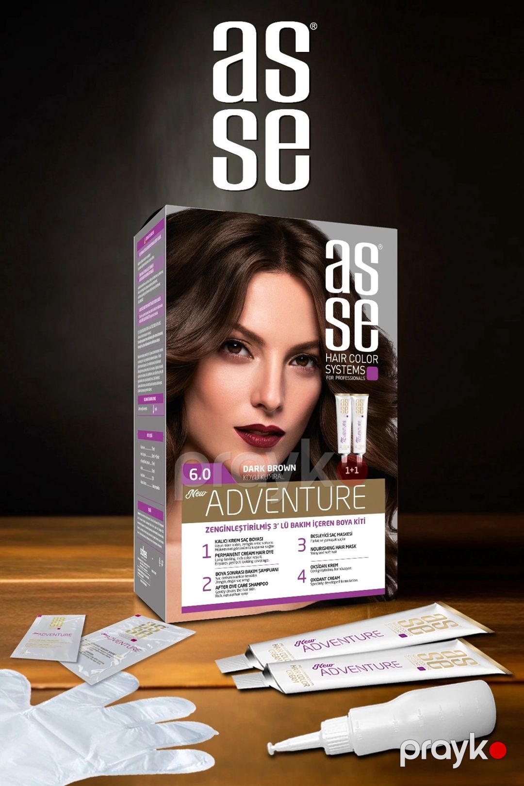 Krem-boya oksidləşdirici ilə Asse Set Dark Auburn 6.0, 50 ml — Mallar, Bakı (2)