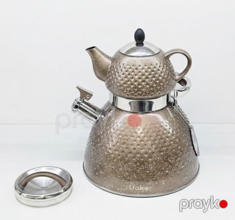 Çaydan dəsti Uaker BX-4475, qranit, qəhvəyi, 900/3000 ml — Bakı