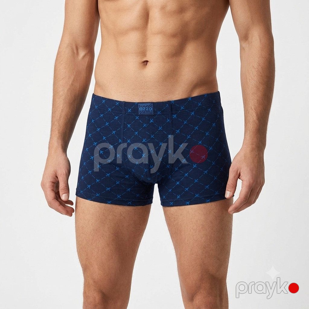 Kişi tumanı bokserlər Ozzo tünd göy, modal/pambıq, ölçü 2XL — Mallar, Bakı