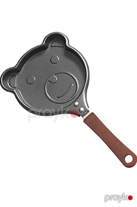 Ayıcıq formalı mini-tava, yapışmayan örtüklü, qara, 13x10.5х2 sm — Bakı