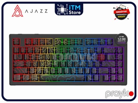 AK820 V2 PRO White peach switch - Side engraved contour Black — Bakı
