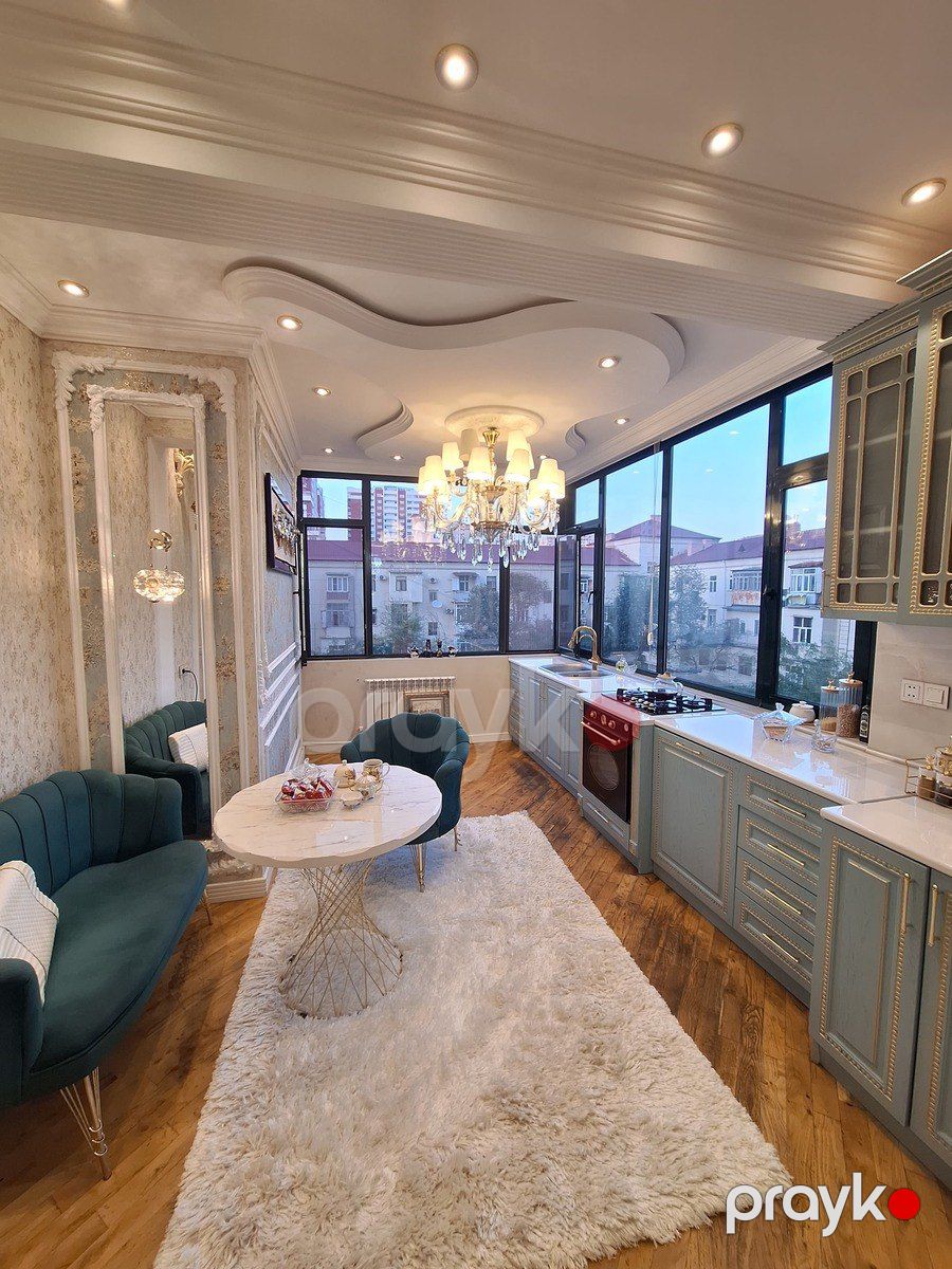 4-otaqlı yeni tikili, Qara Qarayev m., 105 m² — Mənzil, Bakı (2)