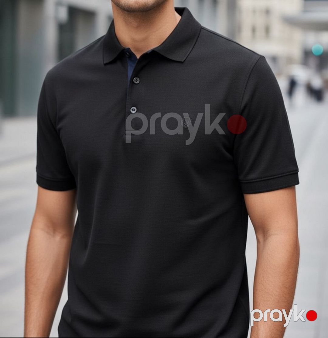 Kişilər üçün polo Konko ML_3044, qara, pambıq, ölçü XXL — Mallar, Bakı (3)