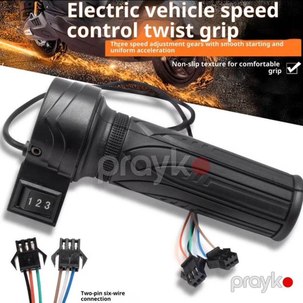 Elektrik velosiped üçün qaz qolu, plastik, qara — Mallar, Bakı (2)