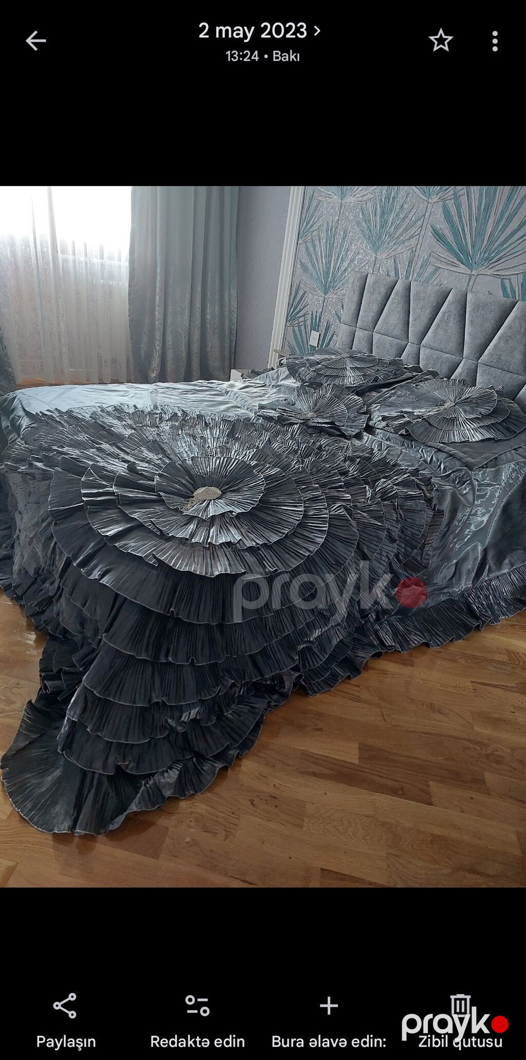 Kardelya Home Collection dəst – yataq örtüyü - Rəng: metalik — Örtüklər və çarşavlar, Digah (2)