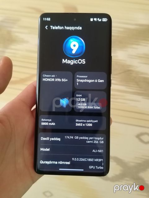 Honor X9b, 256 GB, rəng - Qara — Beyləqan