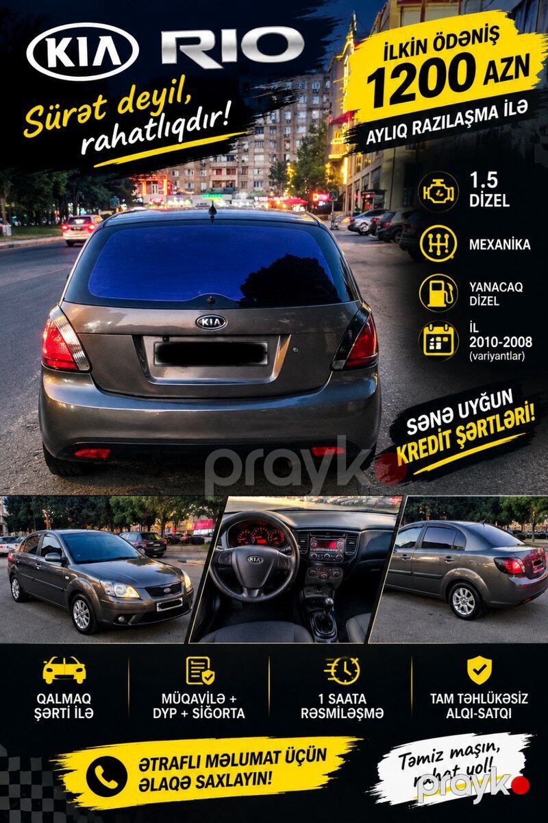 KIA Rio, 2010 il — Avtomobillər, Bakı (3)