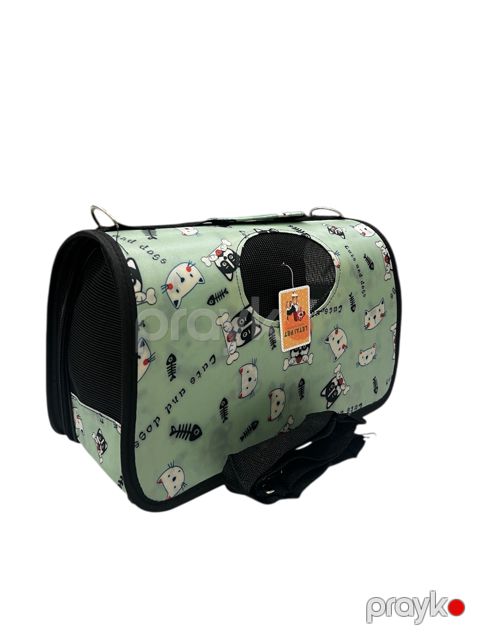 Daşıma çantası 73547768 kiçik cinsli küçüklər, pişik balaları və dovşanlar üçün, açıq yaşıl, 22x51x29 sm, ölçü S — Bakı