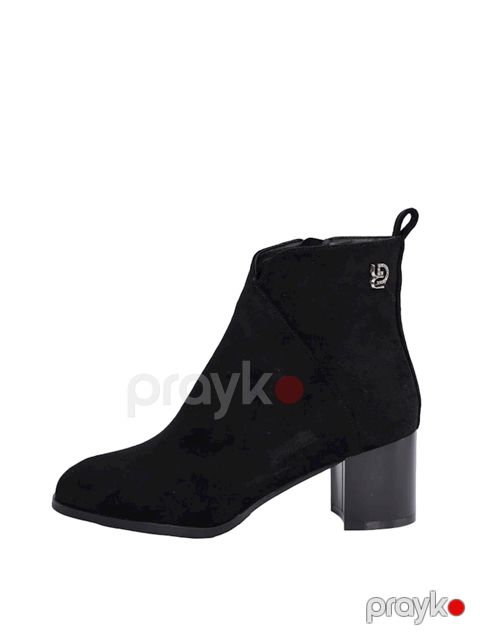 Qadınlar üçün qısa botlar Y-627-2, qara, zamşa, ölçü 38 — Bakı