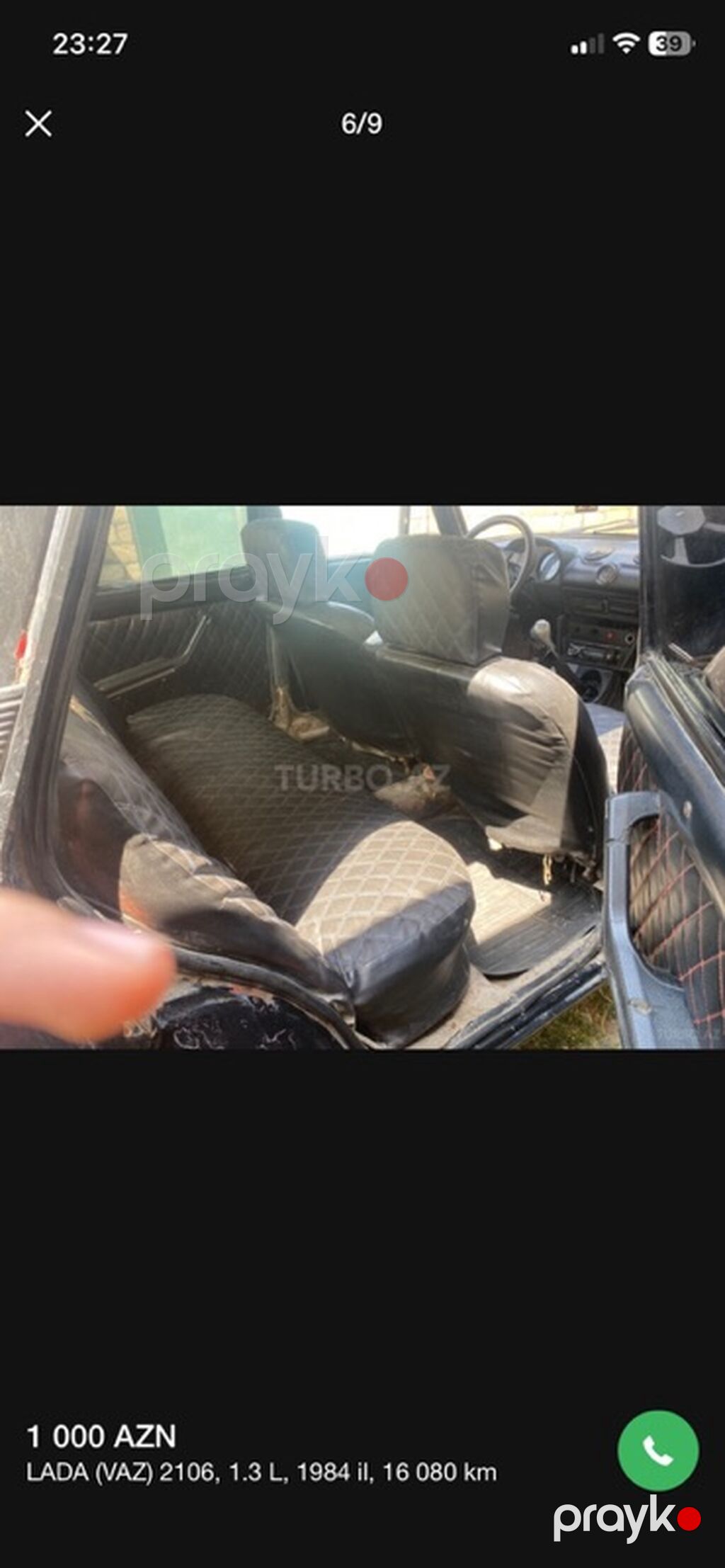 VAZ (Lada) 2106: 1.3 l 1982 il 16080 km Sedan — Avtomobillər, Ağdam (6)
