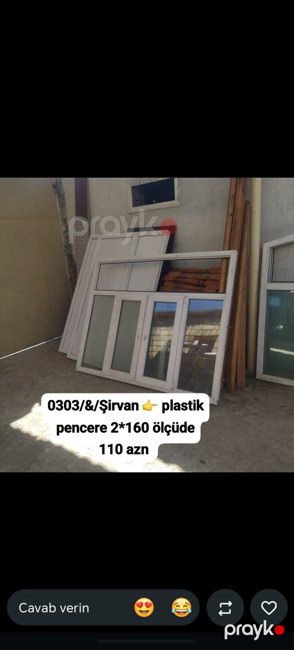 Məhsul: Pəncərə və pəncərə-blokları - Alüminium pəncərə: ölçü 1.37 x — Pəncərələr, qapılar, balkonlar, Şirvan (2)