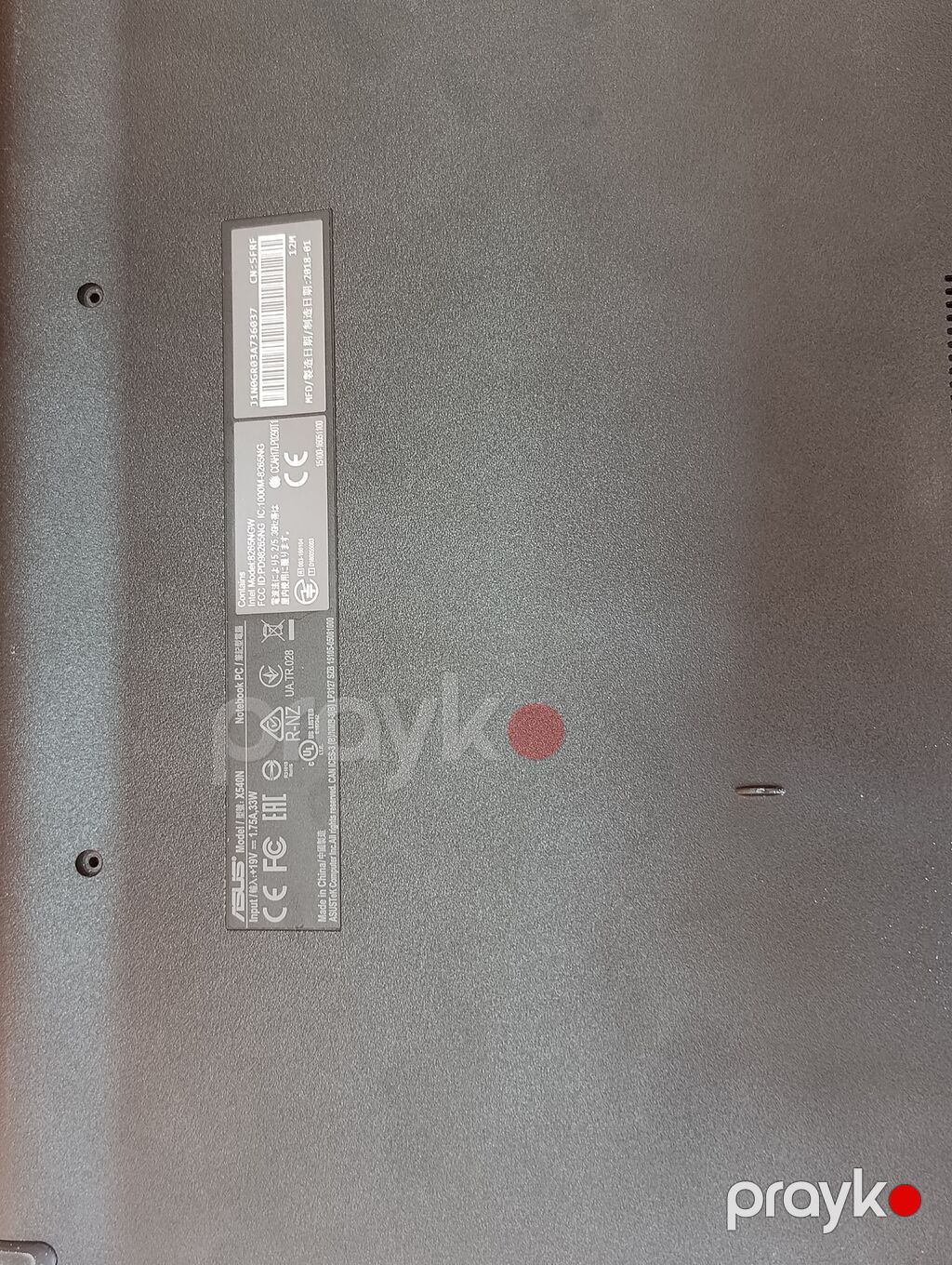 ASUS VivoBook X540NA noutbuk Texniki xüsusiyyətlər: - Prosessor — Asus, Bakı (2)