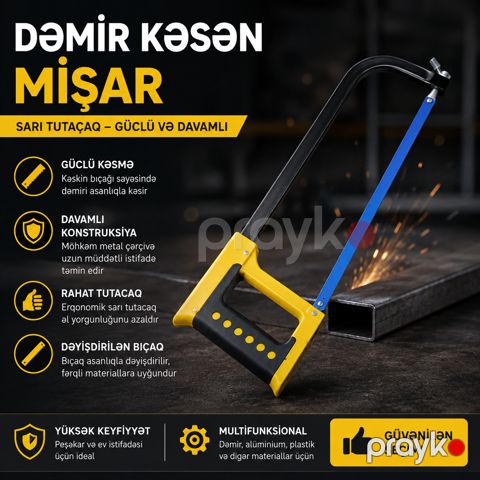 Dəmirkəsən mişar, ABS-plastik/polad, 300 mm — Bakı
