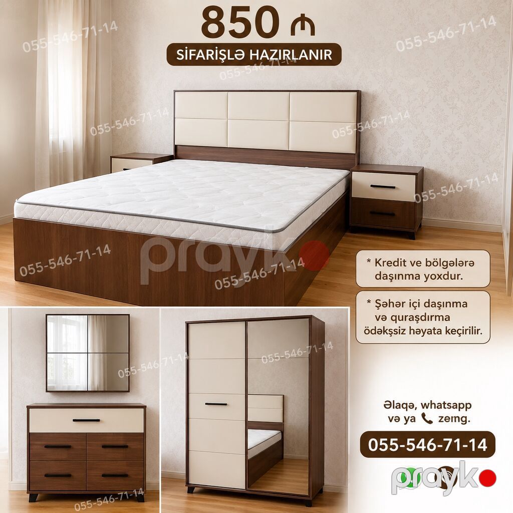 Sifarişlə hazırlanan mebel dəstləri 1) Gənc otağı dəsti – 650 — Uşaq mebeli dəstləri, Bakı (2)