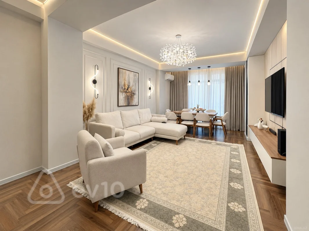 4 otaqlı mənzil, 185 m², mərkəzi bulvar küçəsi — kirayə — Bakı