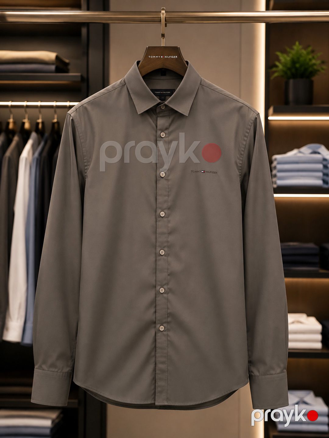 Uzunqol köynək kişilər üçün 2657640, qəhvəyi, pambıq, ölçü M — Mallar, Bakı (2)