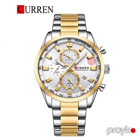 Kişi qol saatı Curren 8445 Silver-Gold — Bakı