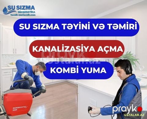 Su sızıntılarının teyini və təmiri 7/24 — Bakı