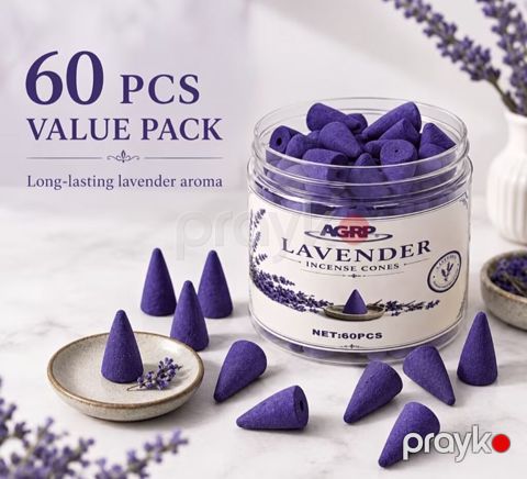 Agrp Lavender Incense Cones – lavanda ətirli tütsü konusları - Dəst