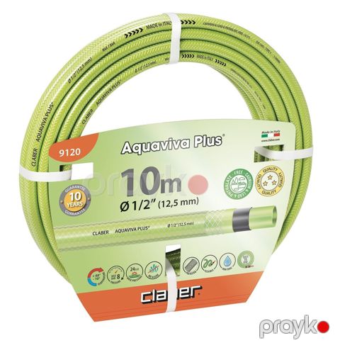 Suvarma üçün şlanq Aquavıva Plus 1/2" (12 mm), 10 m, 9120 - 8000625091201 — Bakı