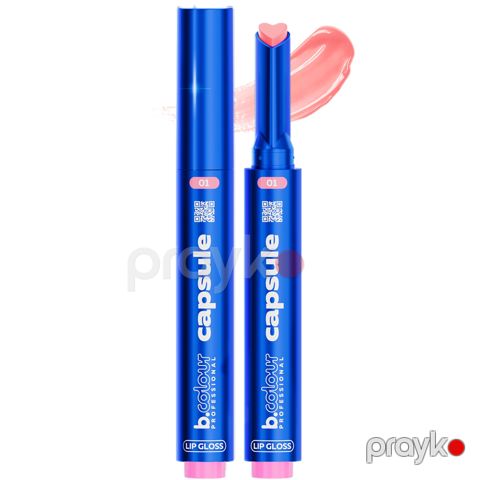 Dodaq üçün parıldadıcı 7 Days B.Colour Professional Capsule Glossy Lip Bomb 01 Muse, 1.2 ml — Bakı