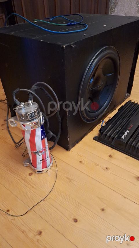 Avtomobil audio sistemi – subwoofer, gücləndirici və kondensator — Şirvan