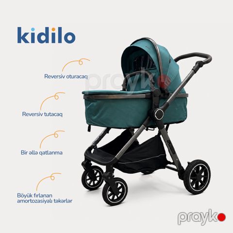 Uşaq arabası Kidilo, AB6, Yenidoğulan, 20 kq, Transformer — Bakı